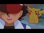 Ash leaving Pikachu