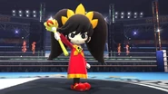 Ashley as an Assist Trophy in Super Smash Bros.