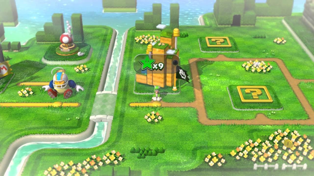 Super Mario 3D World - Walkthrough Part 1 - World 1 100% (Nintendo