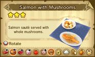 Salmon with Mushrooms