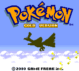 Pokemon Gold title screen
