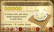 Pork Dumplings.