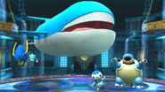 Blastoise, Piplup, Clawitzer and Wailord in Super Smash Bros. for Nintendo 3DS and Wii U