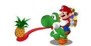 Yoshi Mario Super Mario Sunshine