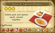 Pork & Salmon Platter.