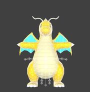 Unused model of Dragonite in 