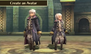 Male and Female Robin's Avatar screen in Fire Emblem: Awakening.