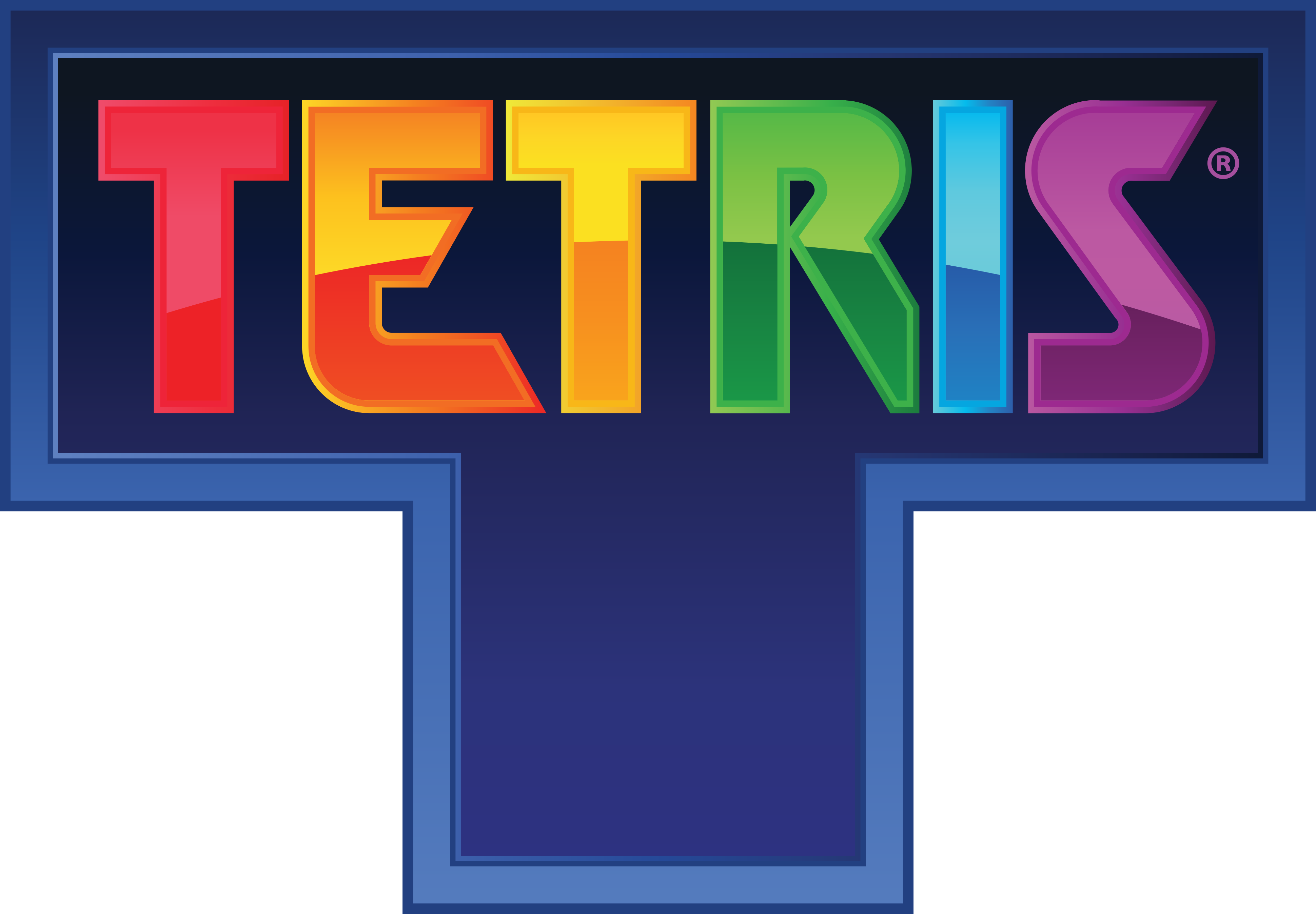 The seven Tetris shapes used in the Tetris game. Each block can be