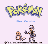 Pokemon Blue title screen