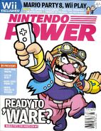 Wario on the cover of Nintendo Power.