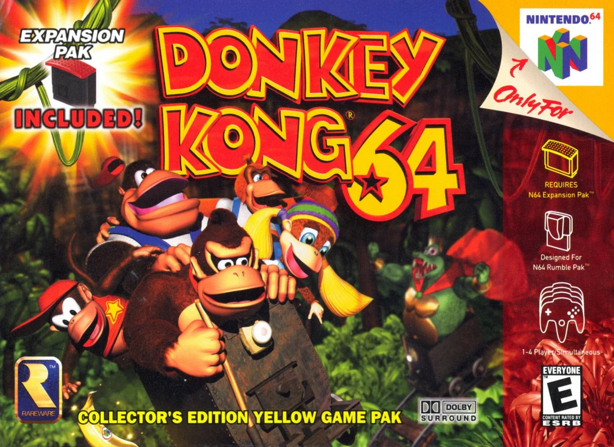 Can you play donkey hot sale kong 64 on nintendo switch