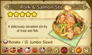 Pork & Salmon Stir-Fry (Jumbo)