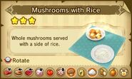 Mushrooms with Rice.