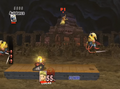 Lucas battling two Armights and an Autolance in The Ruins.