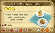 Baked Potato with Onion