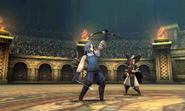 Virion wins a battle with his Iron Bow.