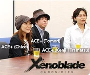 Entire ACE+ crew (left to right: CHiCO, Tomori, and Kenji).