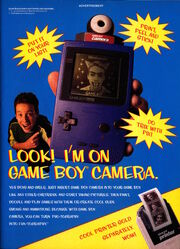 Nickelodeon Magazine November 1998 Game boy Camera Advertisement