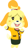 Animal Crossing - Character artwork - Isabelle - Winter Outfit