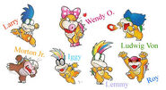 The Koopalings in Super Mario World.