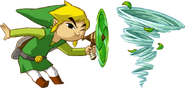 Link using the whirlwind.