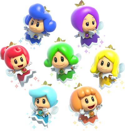 Fairy Group Artwork - Super Mario 3D World