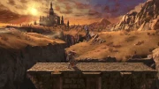 Ganondorf using Dark Dive in Super Smash Bros. Ultimate.