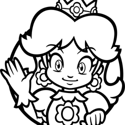 princess daisy coloring pages