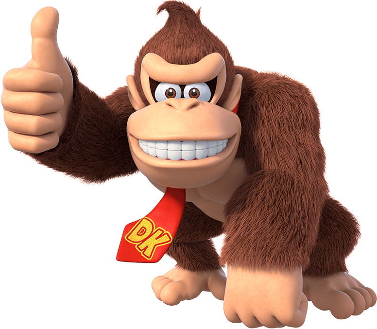 full body portrait of donkey kong, artwork by shigeru