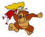 The sticker in Brawl featuring Pauline and DK.