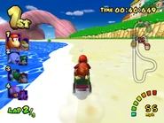 Barrel Train - Peach Beach.png (585 KB) Diddy and Bowser Jr. riding the Barrel Train in Peach Beach.