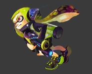 Inkling wearing the Hero Suit.