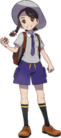 Violet female protagonist