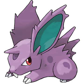 Pokemon Card - FRENCH 1st Edition Nidoran - Base Set 55/102