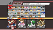 Character Selection - Super Smash Bros