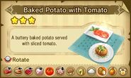 Baked Potato with Tomato