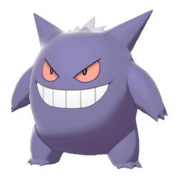 I drew Gengar in normal and shiny colors! :)  Gengar pokemon, Dark  pokémon, Ghost pokemon