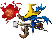 Black Mage Artwork - Mario Hoops 3-on-3