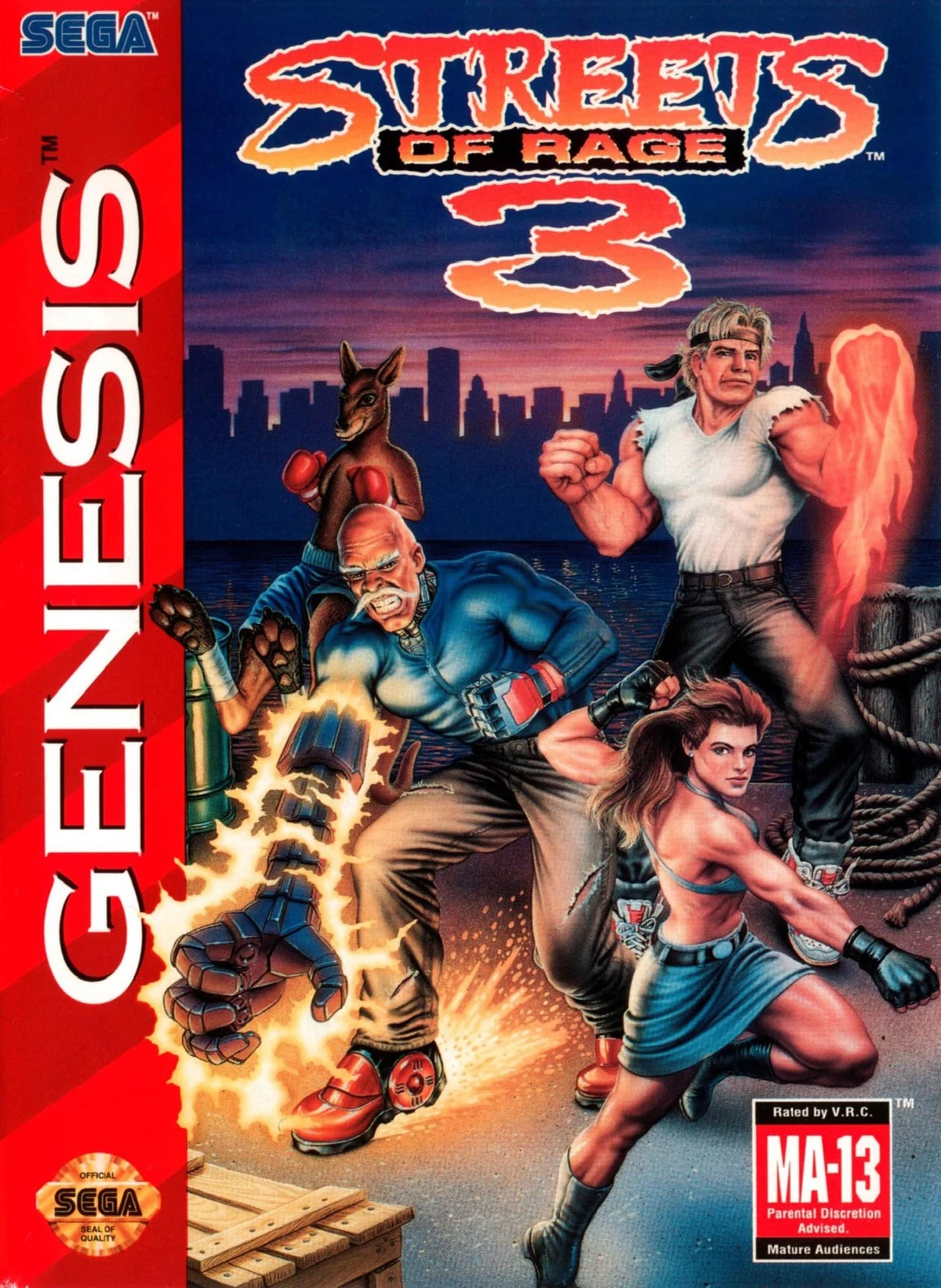 欧州PAL版 蒼 STREETS OF RAGE 3 ベア・ナックルIII 海外