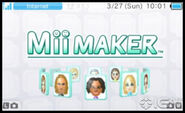 Mii Maker's title screen