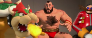 Still shot from the 2012 Disney film Wreck-It Ralph with Dr. Eggman and Zangief