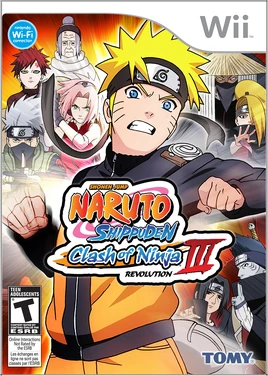 Naruto Shippuden Clash of Ninja Revolution 3 Box Art NA