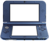 A blue New Nintendo 3DS XL.
