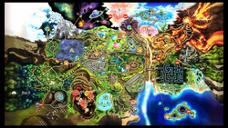 World of Light map