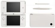 The Natural White Nintendo DSi XL.