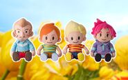 Plushies of Lucas and the other Mother 3 characters