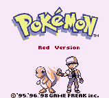 Pokemon Red title screen