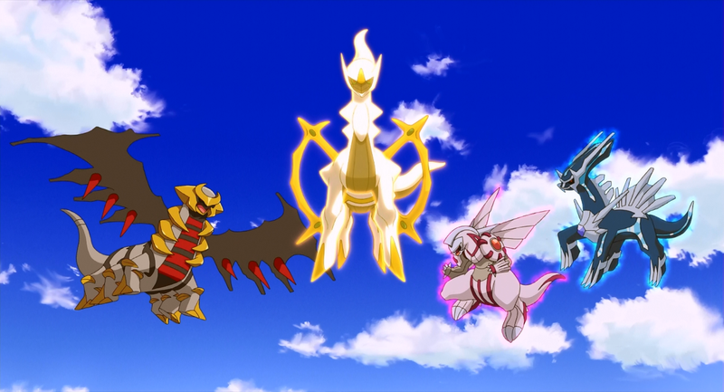 Sinnoh Legendary: Dialga; Palkia; Giratina Altered and Origin