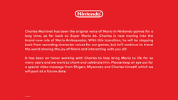Thank you Charles Martinet