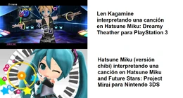La diferencia principal a la hora de jugar es la creación de un círculo en la versión de 3DS, sin embargo en las versiones de la consola de SONY las notas van libremente.